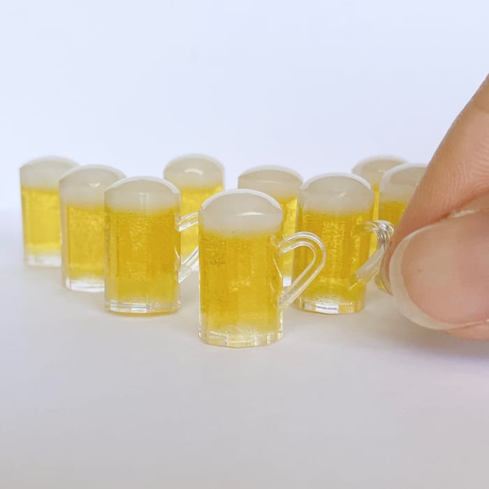 《乾杯したくなる♪》ビールと枝豆のピアス / イヤリング